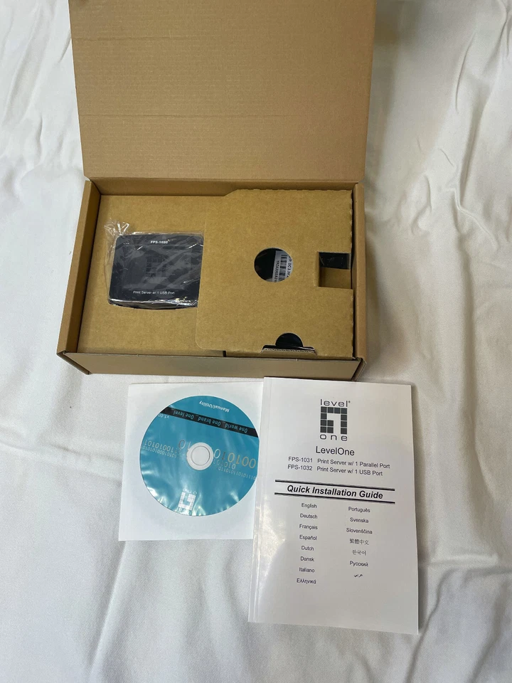 Netzwerk USB Printserver | LevelOne FPS-1032 | NEU & OVP - Bild 2 von 4
