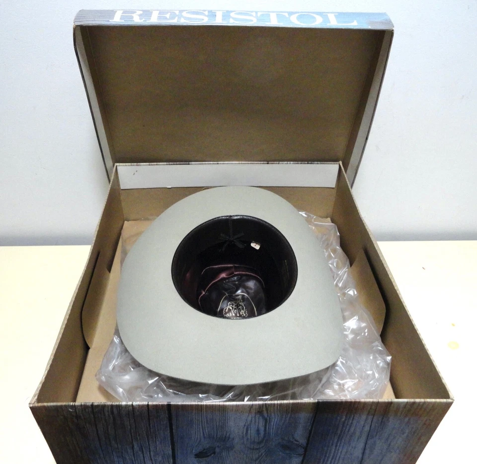 复古 Stetson Resistol 帽子 Silverbelly Self Conforming 尺寸 7 EX 阅读 70 年代 — 第 3/4 张图片