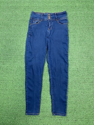 Ci Sono Basics Collection Denim Jeans Skinny Mid Rise Med Wash Blue Size 7/28