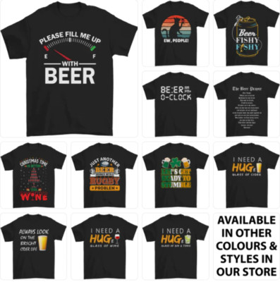 Alkohol T-Shirt Herren Bier Tshirt Tee Oberteil lustig betrunken Spruch 1