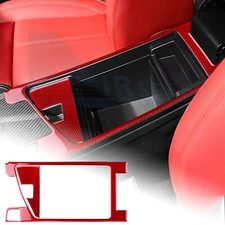 For Alfa Romeo Giulia 2015-2019 Carbon Fiber Armrest Box Frame Cover Sticker