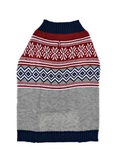 Vibrant Life Gray Classic Frost (M) Dog Sweater 20-50lbs Beagle Poodle 17-in