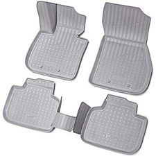 3D Gummi Fussmatten passend für BMW X1 F48 BJ ab 2015> | grau mit Rand