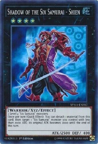 Yugioh - Shadow of the Six Samurai Shien - 1st Edition Super Yugioh - Shadow of the Six Samurai Shien - 1st Edition Super