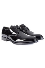 Dolce & Gabbana shine patent leather derby dress shoes mens
