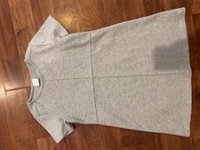 Zara Girls Dress Size 11-12 Years Heather Gray Short Sleeve