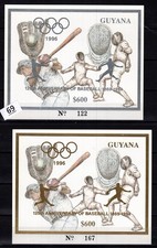 / GUYANA - MNH - PLATA + ORO - DEPORTES - OLIMPIADAS