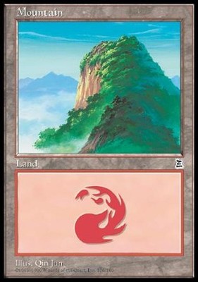 Mountain (176) - Light Play MTG Portal Three Kingdoms