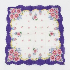 Vintage Burmel Buntes Floral Damen Handtuch