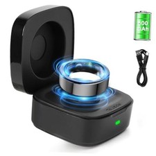 Wireless Charging Case Compatible with Oura Ring Gen 3 Size 7 Black - Gen3