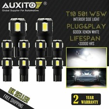 AUXITO 10x T10 168 193 CANBUS LED Bulbs 3030 SMD Bright Dome Map Light UK
