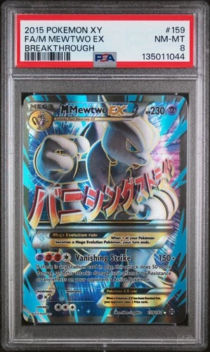 Fa/M Mewtwo Ex Pokemon Xy Breakthrough 159 NM PSA 8