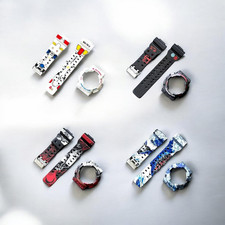 NEW Set of 4 Rubber Resin Strap Case BnB Replacement Sports Band For Casio GA110