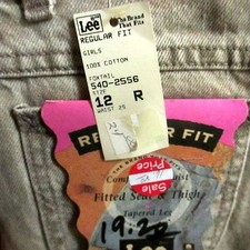 24x27 Vintage 1980's GIRLS Jeans 12 REG HIGH WAIST RELAXED FIT MOM JEANS NEW NOS
