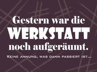 Holzschild 30X40 Cm Gestern War Werkstatt AufgeräUmt Deko Geschenk Holz Schild