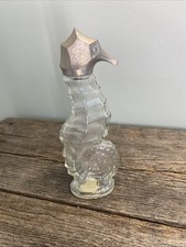 1970s Avon Sea Horse Skin So Soft Bath Oil Decanter 6fl oz Empty Bottle