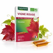 Ampoules Vigne Rouge Bio Naturland - Circulation & Jambes lourdes - 20 ampoules