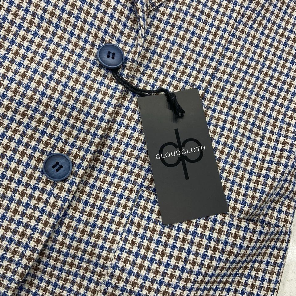 Isaac Mizrahi Boys' Slim-Fit Gingham Contrast Suit, Tan/Blue - Image 2 of 4