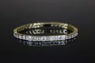 ESTATE: 4mm Baguette Square Cushion-Cut Tennis 15.75ct Lab SimVVS1 Diamond 7" — photo 5