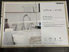 Allen Roth Townley Widespread Bathroom Faucet Chrome High Arc Lever Handles