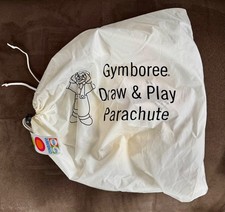 Gymboree Brand NEW 6 ft Parachute with Bag Preschool Rainbow Colors Very Sturdy
