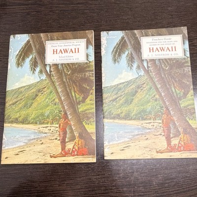 A.J. Nystrom Hawaii Guide Book School Edition by Loyal Durand Jr. & LeBlanc 1964