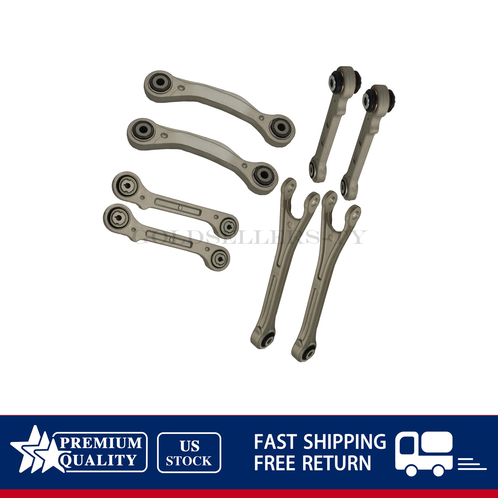 NEW 8PCS Rear Suspension Control Arm Kit For 2017+ Maserati Levante
