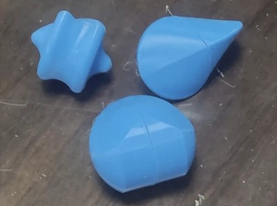 rolling solids oloid sphericon and gomboc 3D Printed Fidget Toy