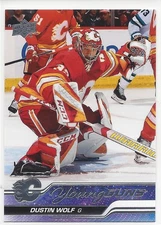 (0600) DUSTIN WOLF 2023-24 UPPER DECK YOUNG GUNS RC #210 ROOKIE CALGARY FLAMES
