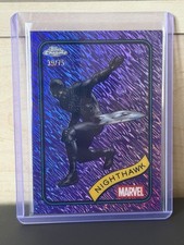 2025 Topps Chrome Marvel Nighthawk Purple Shimmer Refractor /75 #20