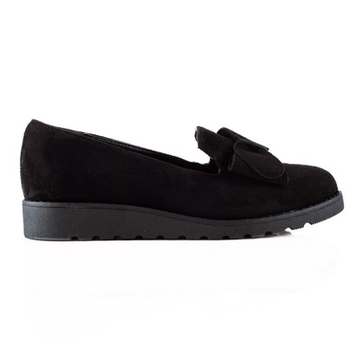 La.Fi Wildlederschuhe mit Schleife schwarz