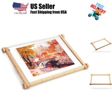 Needlepoint Embroidery Tapestry Scroll Frame Made of Organic Beech, Wooden Cr...