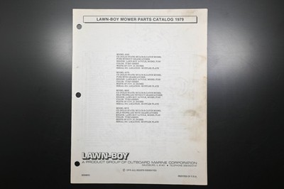 Lawn-Boy E008031 79 Mower Parts Catalog
