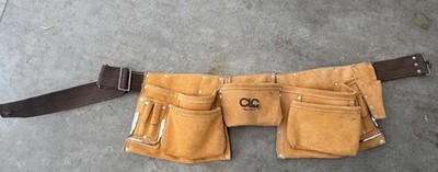Tool Belt - CLC Custom Leather Craft Heavy Duty Leather Construction Apron EUC