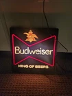 Vintage Budweiser King Of Beers  Lighted Sign
