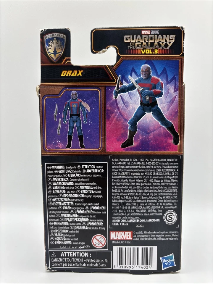 Marvel Guardians of the Galaxy Vol 3 Epic Hero Series 1 Drax Classic 4” 2023 - Imagem 2 de 4