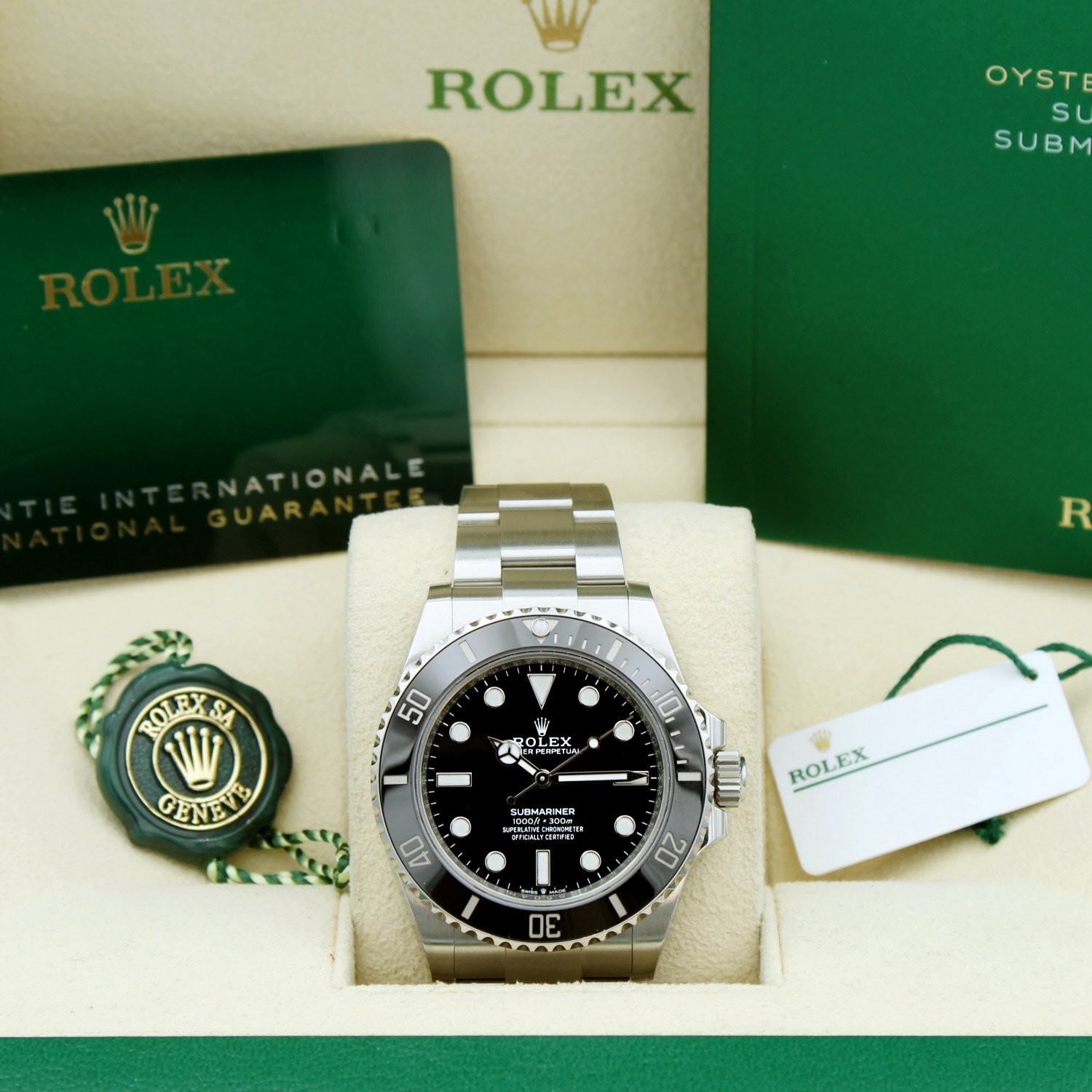 Rolex Submariner Non Date 124060 41 mm Black Dial Steel 2023 Box & Papers