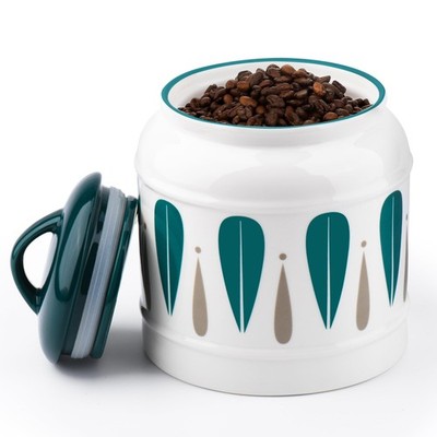 COCOYA 10cup/85oz Ceramic Jar for Dry Food Storage Containers, Airtight Cooki...
