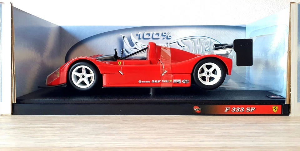 Ferrari 333 SP 1/18 Hot Wheels 2000 État Neuf En Boîte Voiture de collection - Photo 3/4