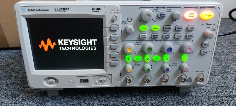 HP Agilent Keysight Digital Oscilloscope DSO1004A 4ch 60MHZ 2Gs/s