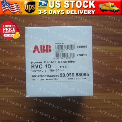 1PCS New ABB RVC-10 RVC10-1/5A Power Factor Controller In Box US Free TAX
