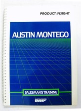 AUSTIN MONTEGO PRODUCT INSIGHT Salesman's Training Guide MAR 1984