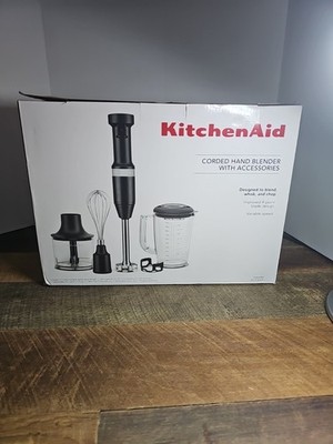 KitchenAid Corded Variable-Speed Hand Blender with Accessories, 6