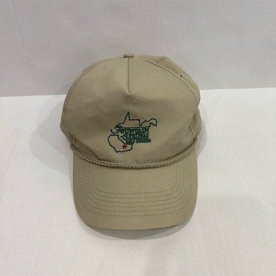 HeadToToe Fountain springs Golf Beige Adjustable Strapback Baseball Cap 