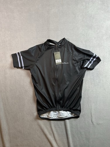 NWT De Marchi Cycling Jersey Medium Mens Black Full Zip