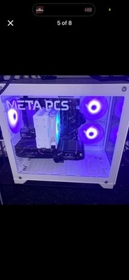 META PCS FROSTFLUX Gaming Tower i5-12400F 16GB RX 6600 1TB SSD WiFi RGB