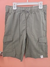 NWT Sonoma Boys Size L 14/16 Everyday Pull-On Cargo Shorts Army Green