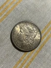 1880-S Morgan Silver Dollar, AU+ Details/Full Tail & Breast Feathers