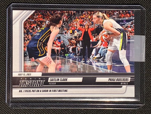 Caitlin Clark/Paige Bueckers 2025 Panini Instant WNBA Fever/Wings #146