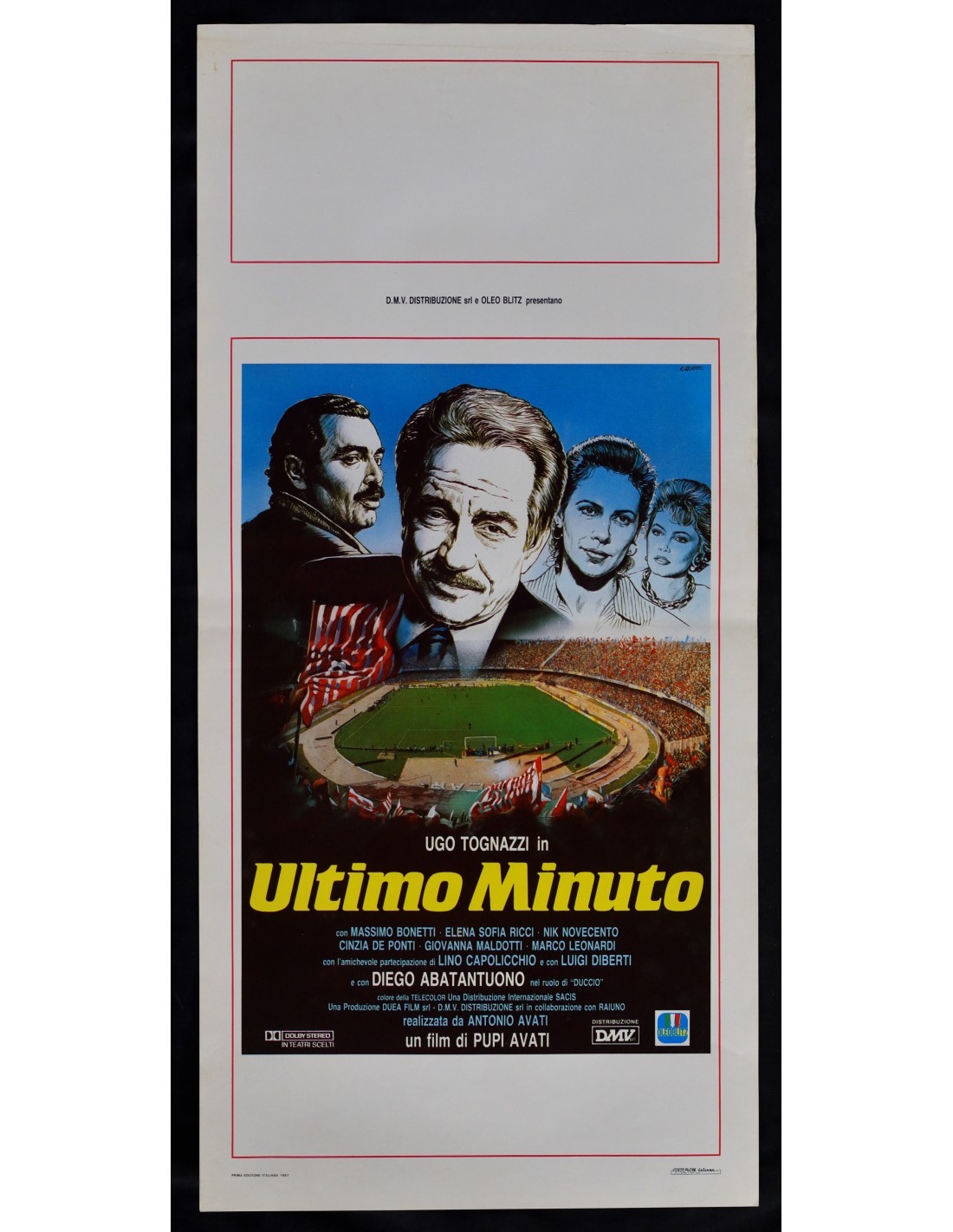 Locandina originale film Ultimo minuto (1987) - Regia di Pupi Avati